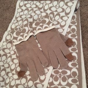 Coach Scarf and Gloves